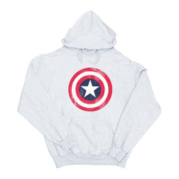 Sweat à capuche CAPTAIN AMERICA DISTRESSED SHIELD