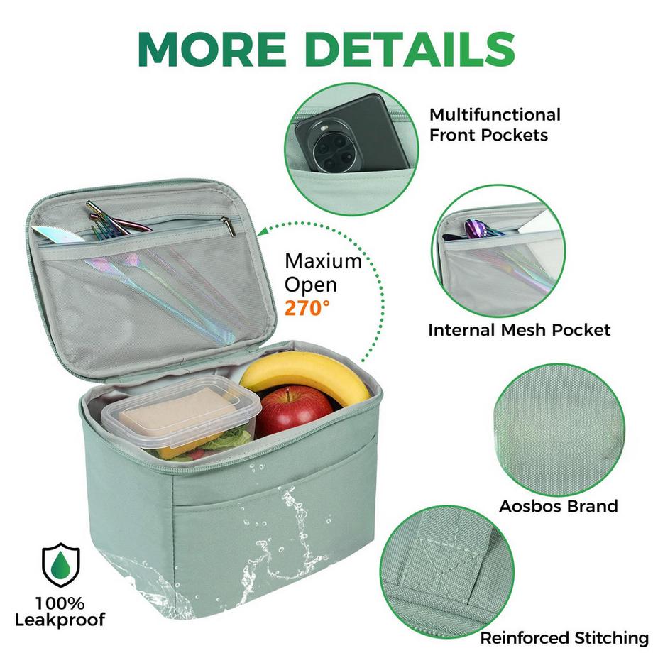 Only-bags.store  Isolierte Lunchtasche Kühltasche Kleine Lunchtasche 