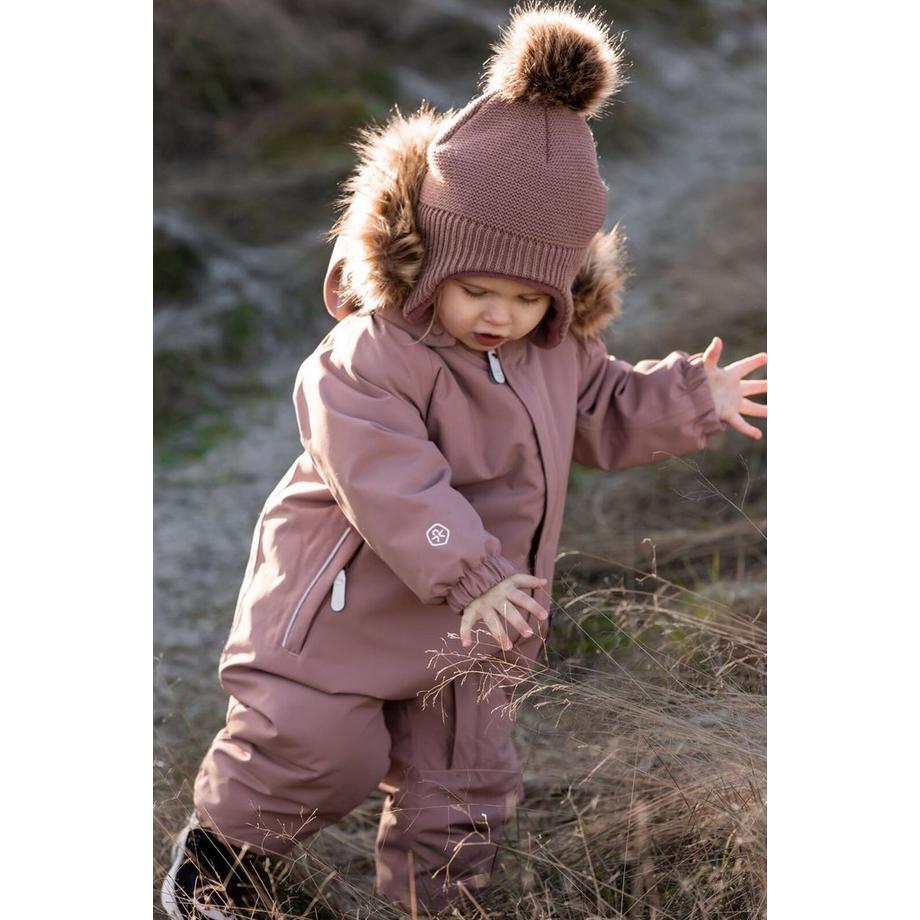 Color Kids  Baby Wintermütze Detach Fake Fur burlwood 