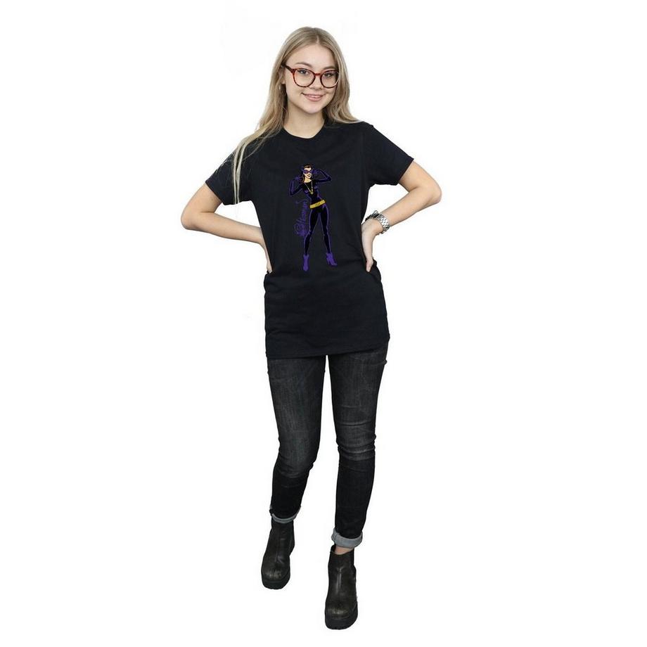 DC COMICS Catwoman Bedrucktes Kurzarm T-Shirt  