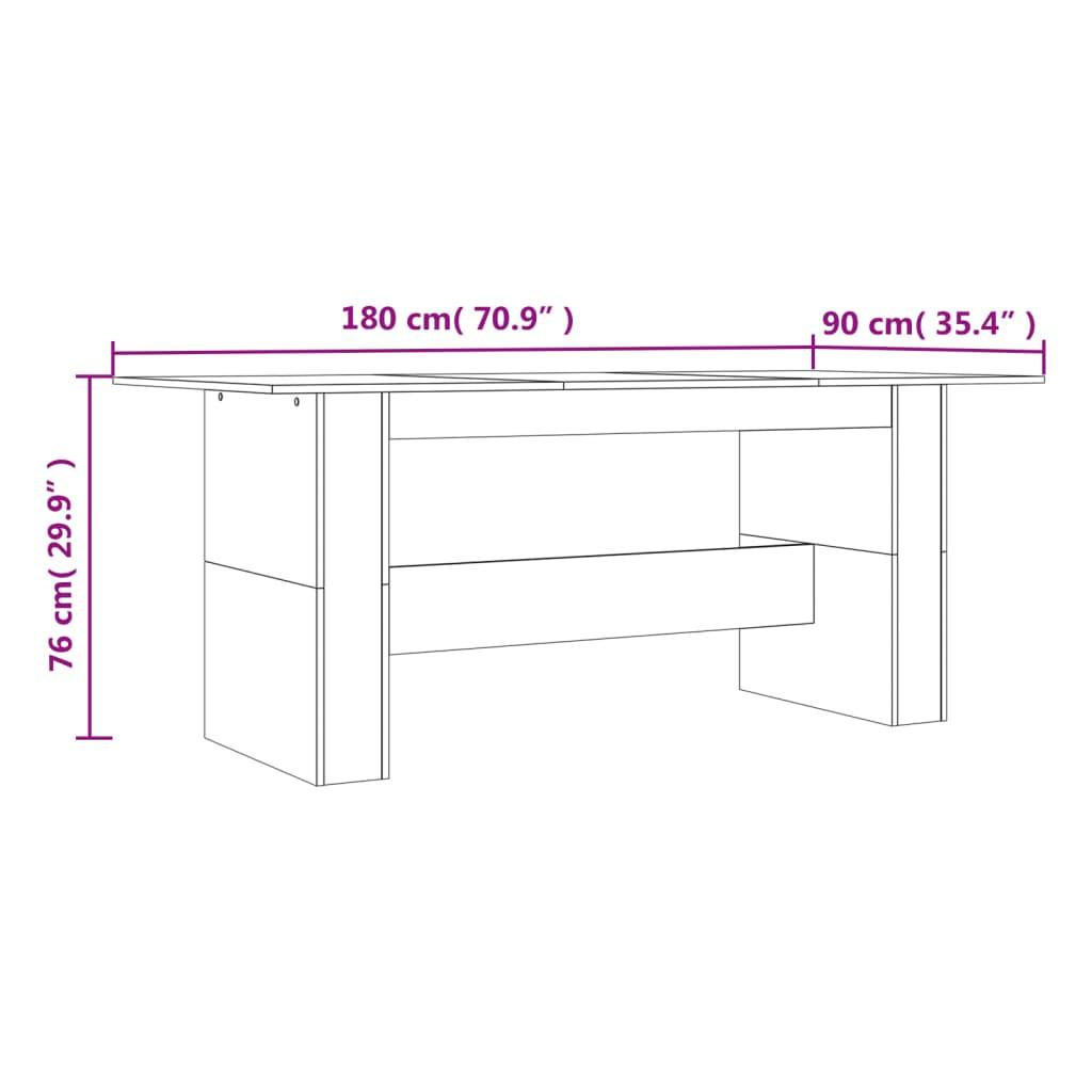 VidaXL tavolo da pranzo Legno multistrato  