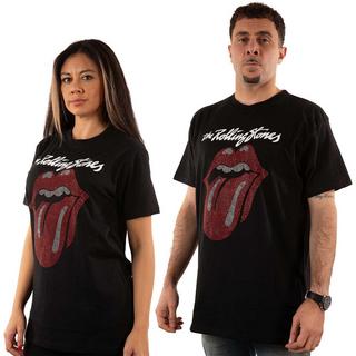 The Rolling Stones Logo Strass T-Shirt  