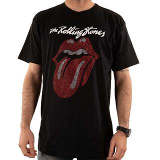 The Rolling Stones Logo Strass T-Shirt  