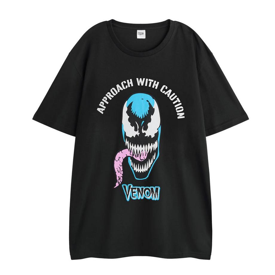 Venom  Approach With Caution Set Pigiama Lungo Maniche Corte 