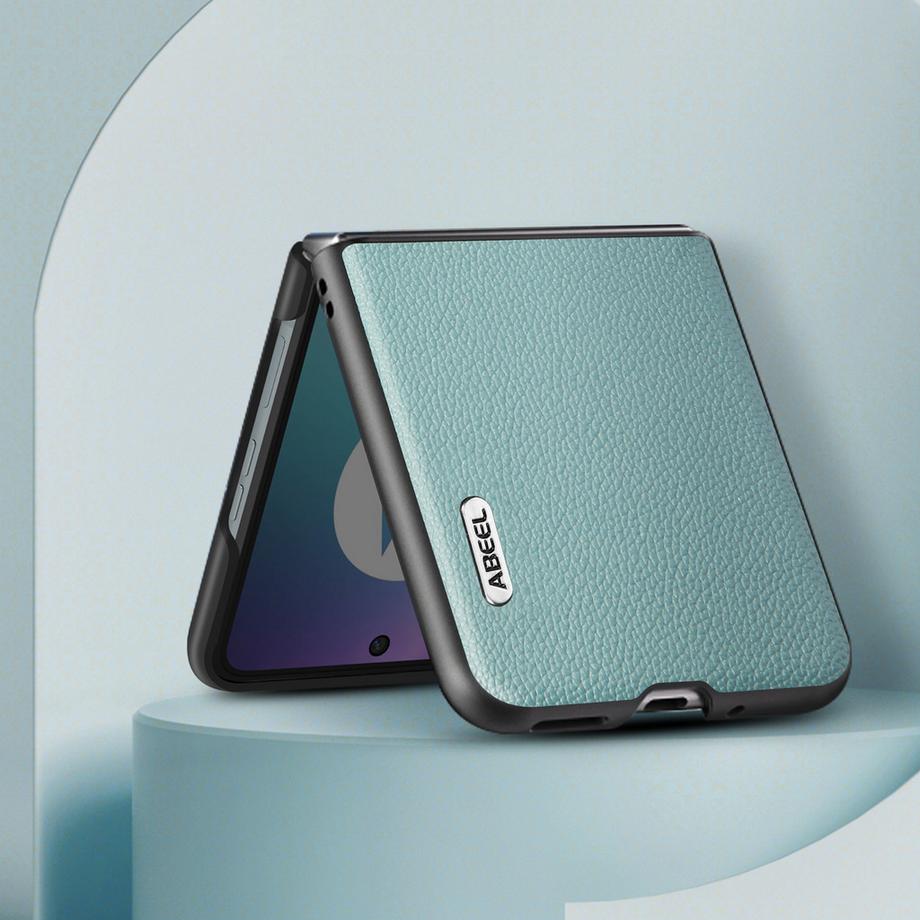 Avizar  Coque Motorola Razr 40 Ultra Cuir Bleu 