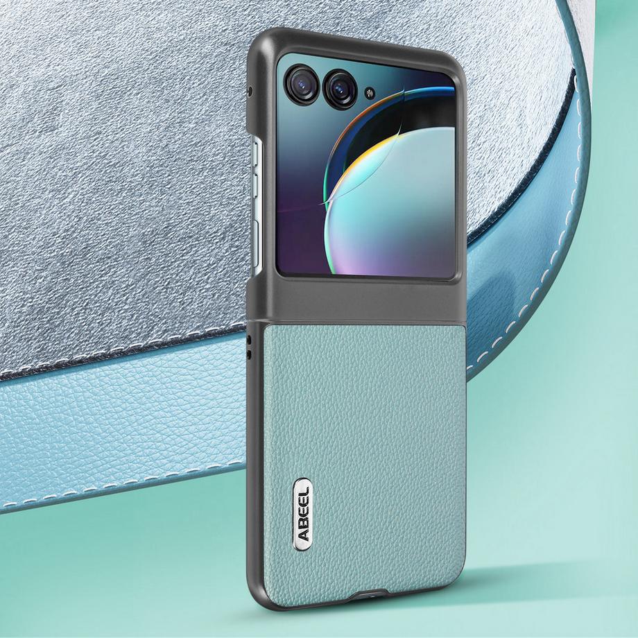 Avizar  Coque Motorola Razr 40 Ultra Cuir Bleu 