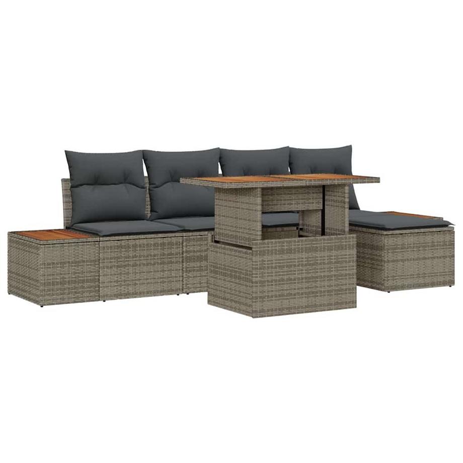Ensemble de meubles de jardin poly rattan