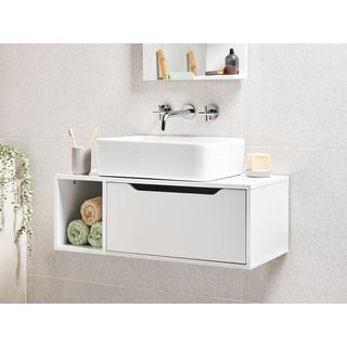 Beliani Wandmontierter Waschbeckenunterschrank aus Mitteldichte Spanplatte (MDP) Modern CASCAVEL  