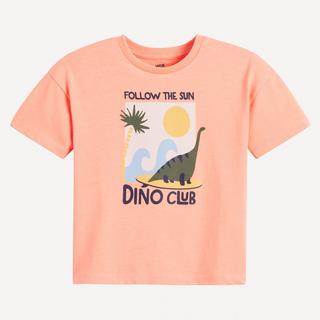 La Redoute Collections  T-Shirt mit rundem Ausschnitt und Dino-Print 