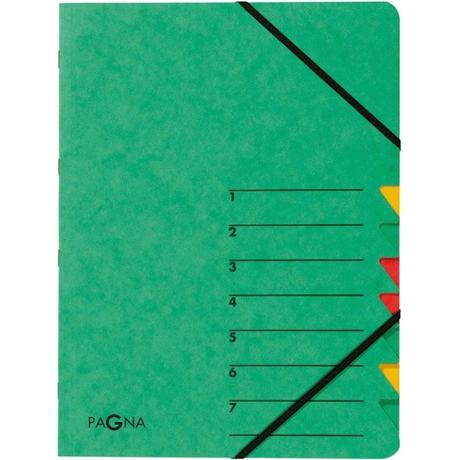 Pagna PAGNA Ordnungsmappe EASY A4 24061-03 grün 7 Fächer  