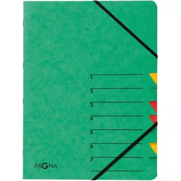 PAGNA Ordnungsmappe EASY A4 24061-03 grün 7 Fächer