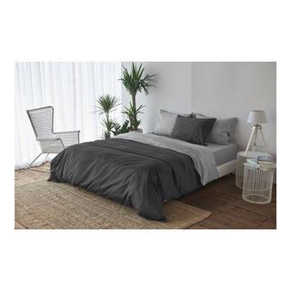 Living Home Uni Satin Doubleface Taie de duvet  