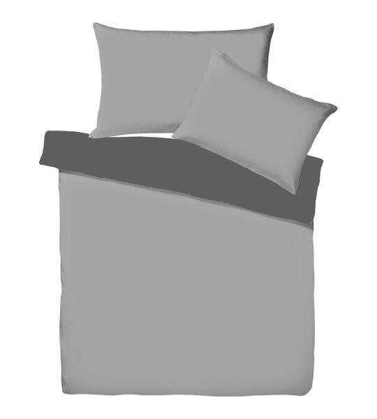 Living Home Uni Satin Doubleface Taie de duvet  