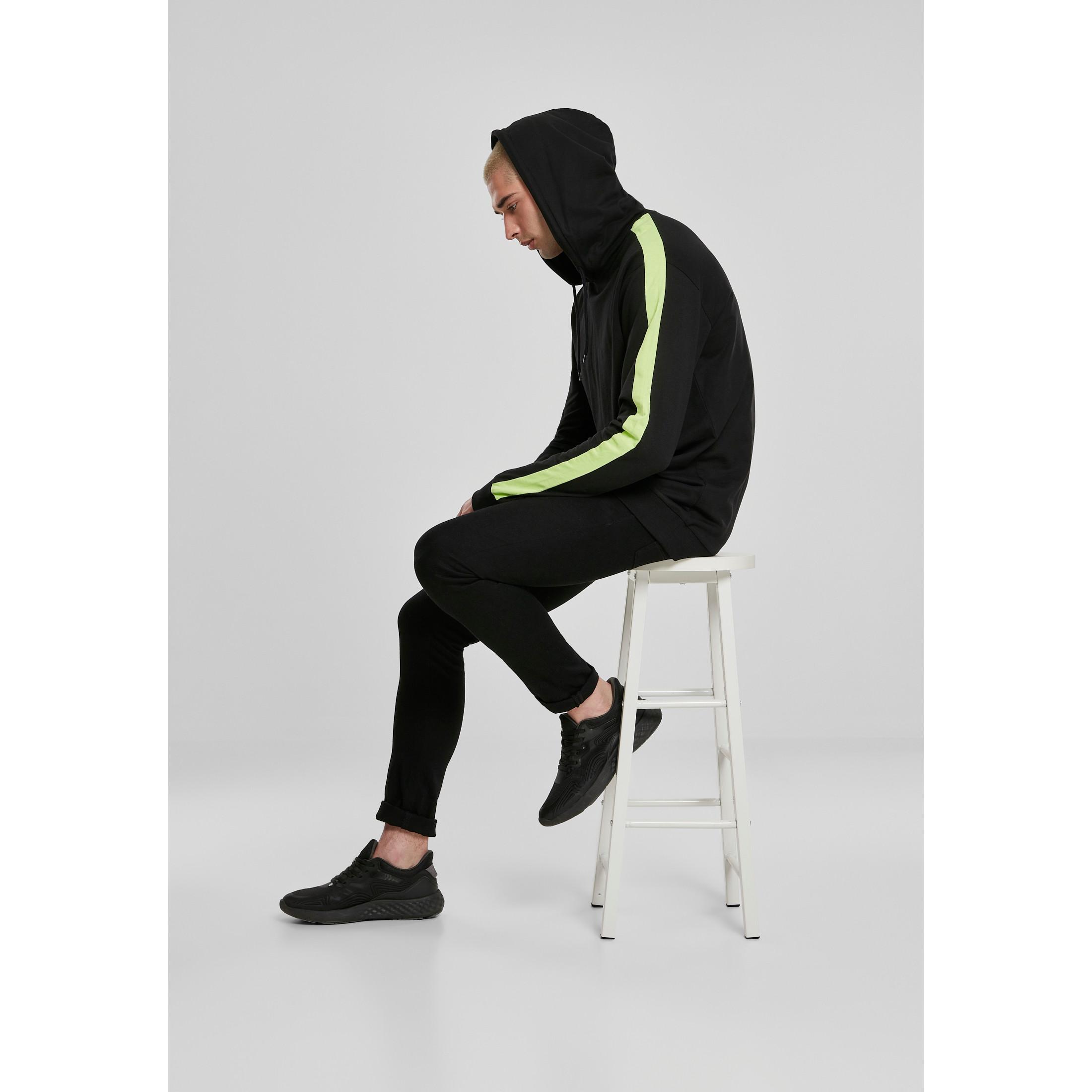 URBAN CLASSICS  Felpa con cappuccio urban Classic neon Striped 