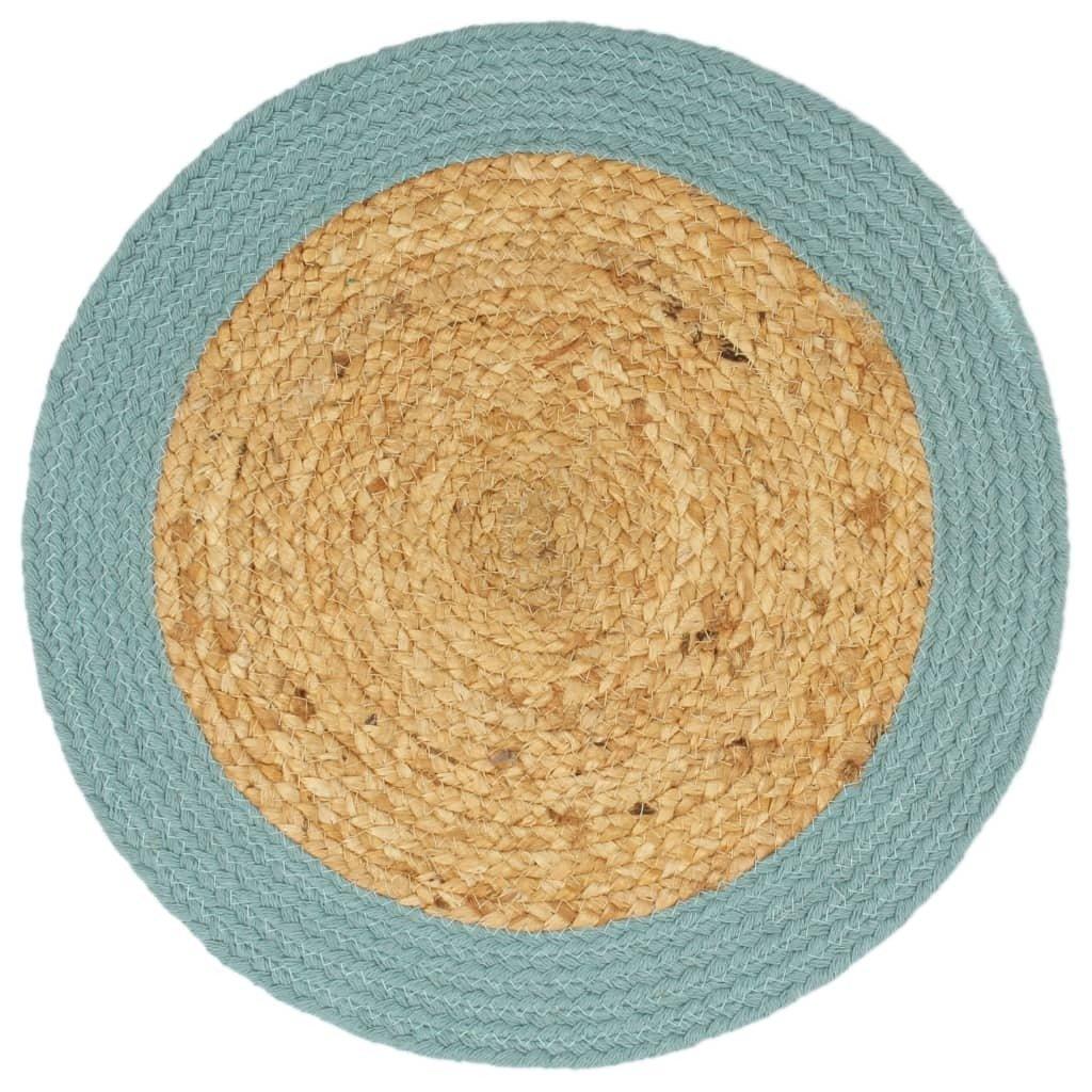 VidaXL Napperons  pcs jute et coton coton  