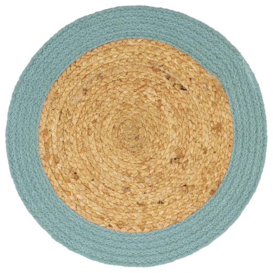 VidaXL Napperons  pcs jute et coton coton  