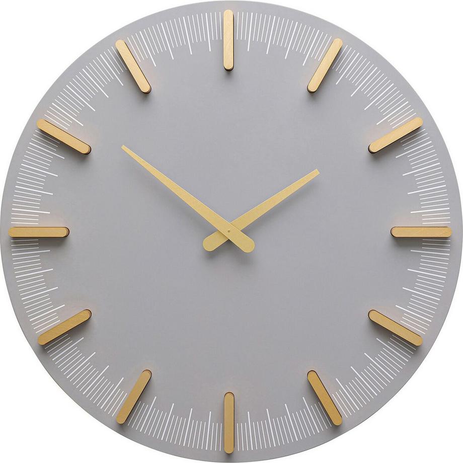 KARE Design Wanduhr John Grau rund 40  