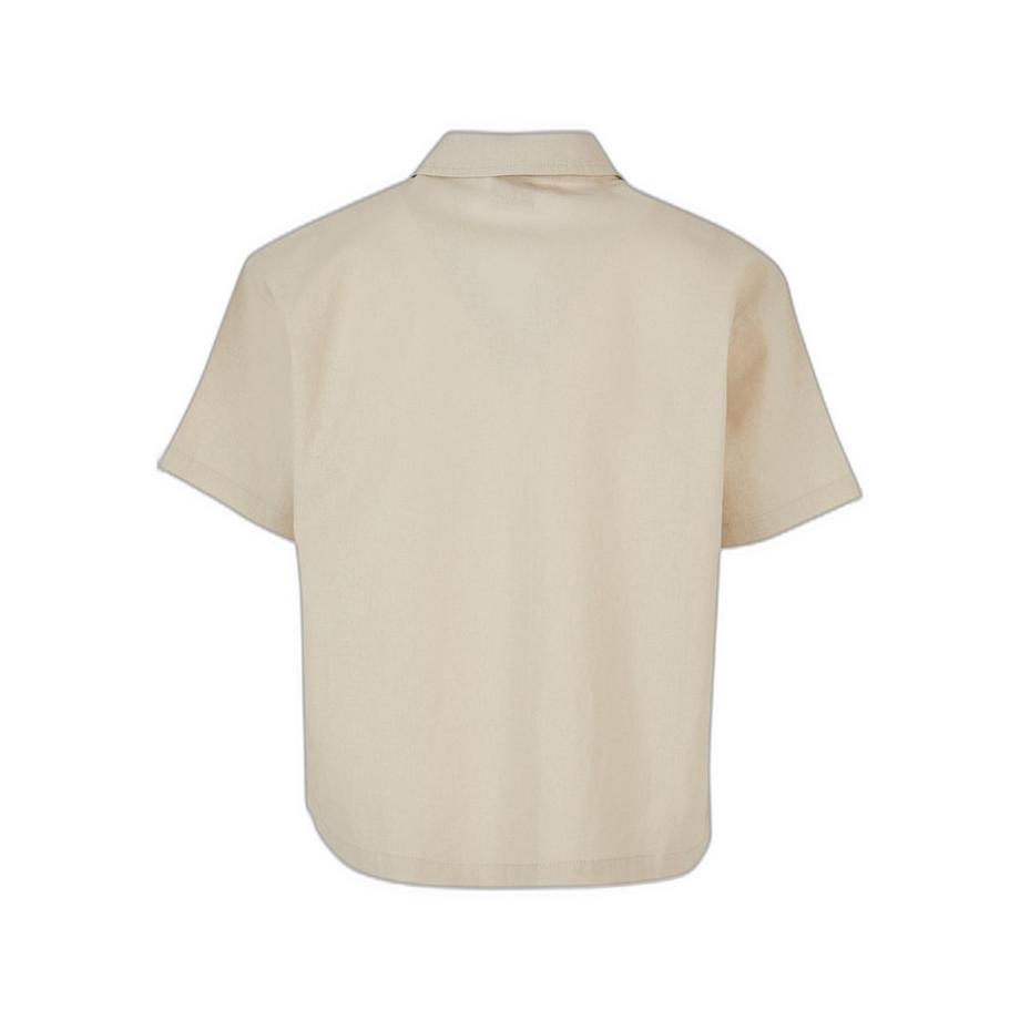 URBAN CLASSICS Camicia Unisex Lino Maniche Corte  