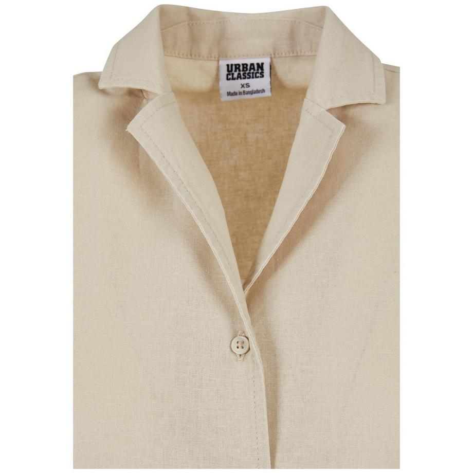URBAN CLASSICS Camicia Unisex Lino Maniche Corte  
