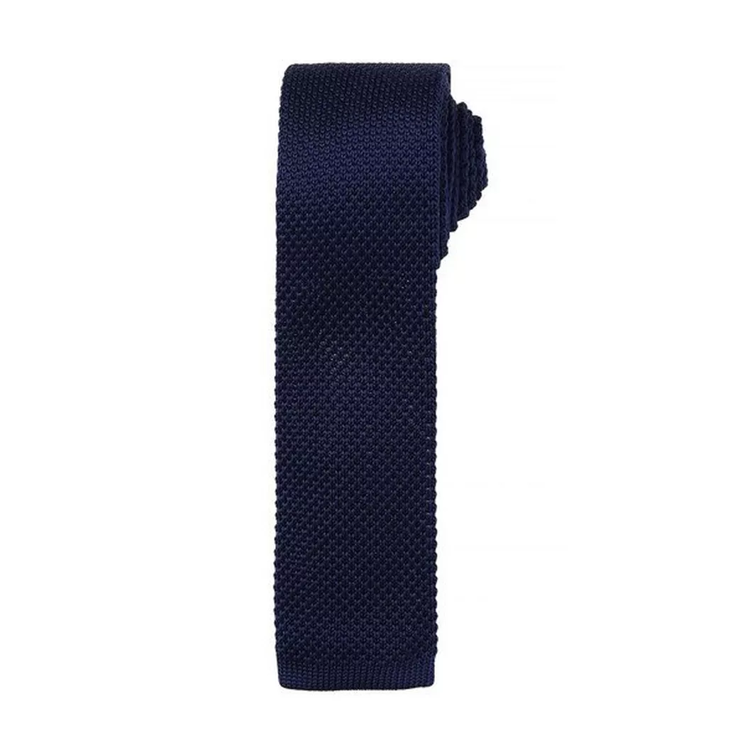 PREMIER - Krawatte mit Strick Muster, für Herren, Marine, One Size