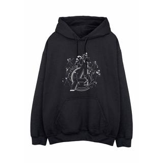 Avengers Endgame Avengers Logo Hoodie con Cappuccio con Coulisse  