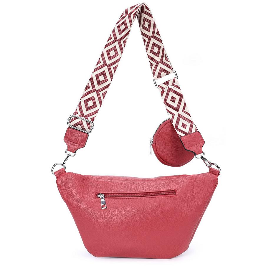 Only-bags.store 3-in-1 Umhängetasche Gürteltasche mit Reissverschluss und verstellbarem breitem Riemen  