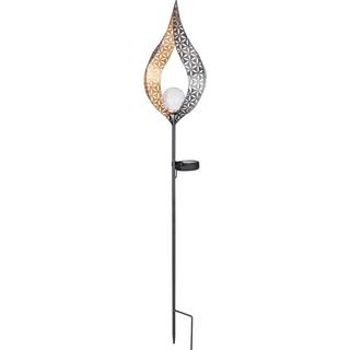 mutoni Lampe solaire en métal, couleur argentée 1xLED  