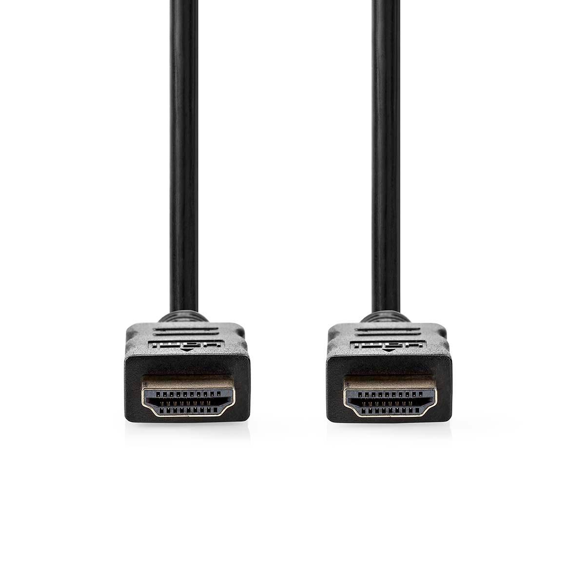 Nedis  Câble HDMI™ haute vitesse avec Ethernet | Connecteur HDMI™ | Connecteur HDMI™ | 4K@30Hz | ARC | 10,2 Gbps | 25,0 m | Rond | PVC | Noir | Label 