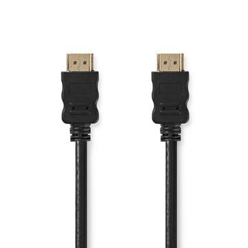 Câble HDMI™ haute vitesse avec Ethernet | Connecteur HDMI™ | Connecteur HDMI™ | 4K@30Hz | ARC | 10,2 Gbps | 25,0 m | Rond | PVC | Noir | Label