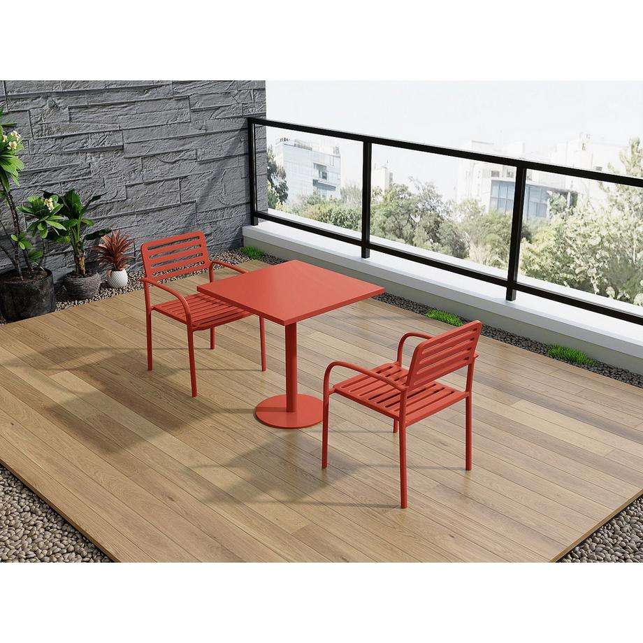 Vente-unique Ensemble table et chaise de jardin NILY  