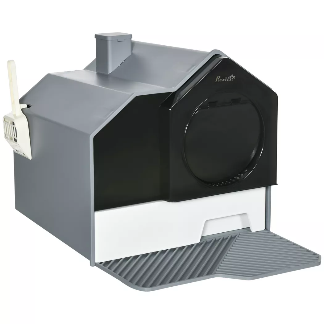PawHut - Katzentoilette, One Size, Grau