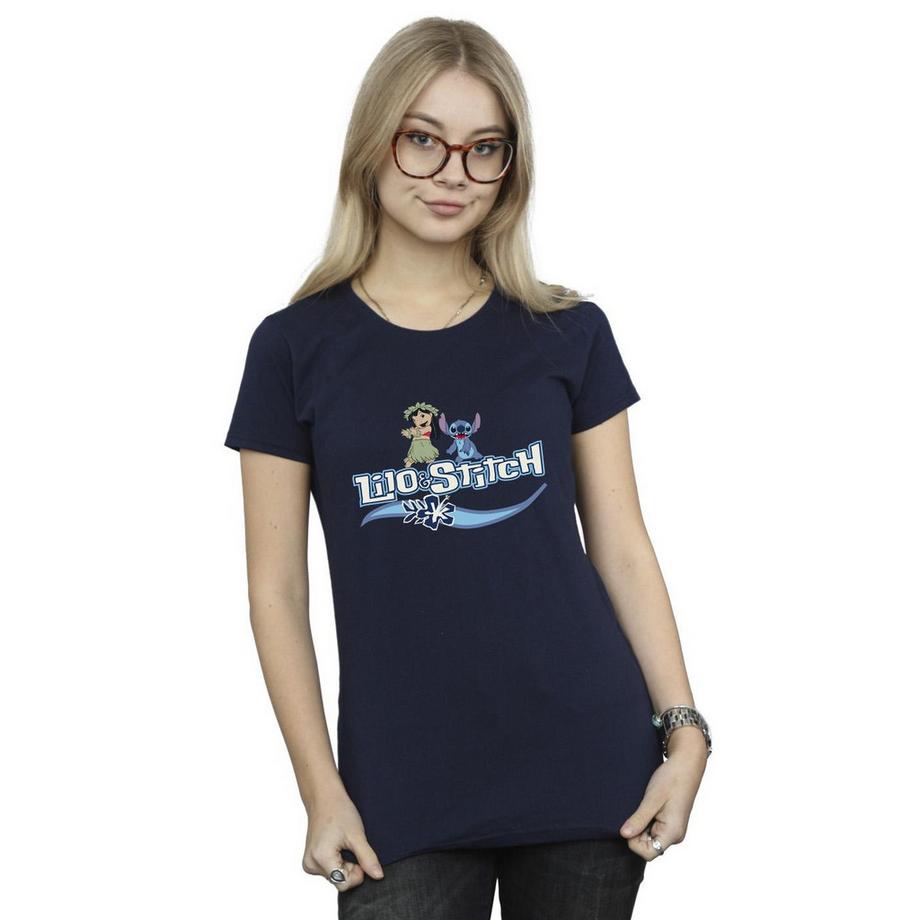 Disney Lilo & Stitch T-Shirt Imprimé Manches Courtes  