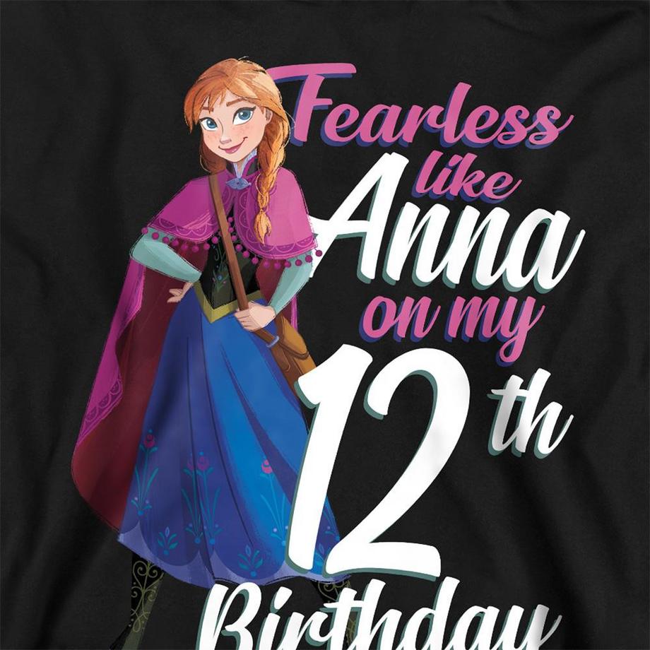 FROZEN  Sweat À Capuche 12ème Anniversaire Fearless Like Anna 