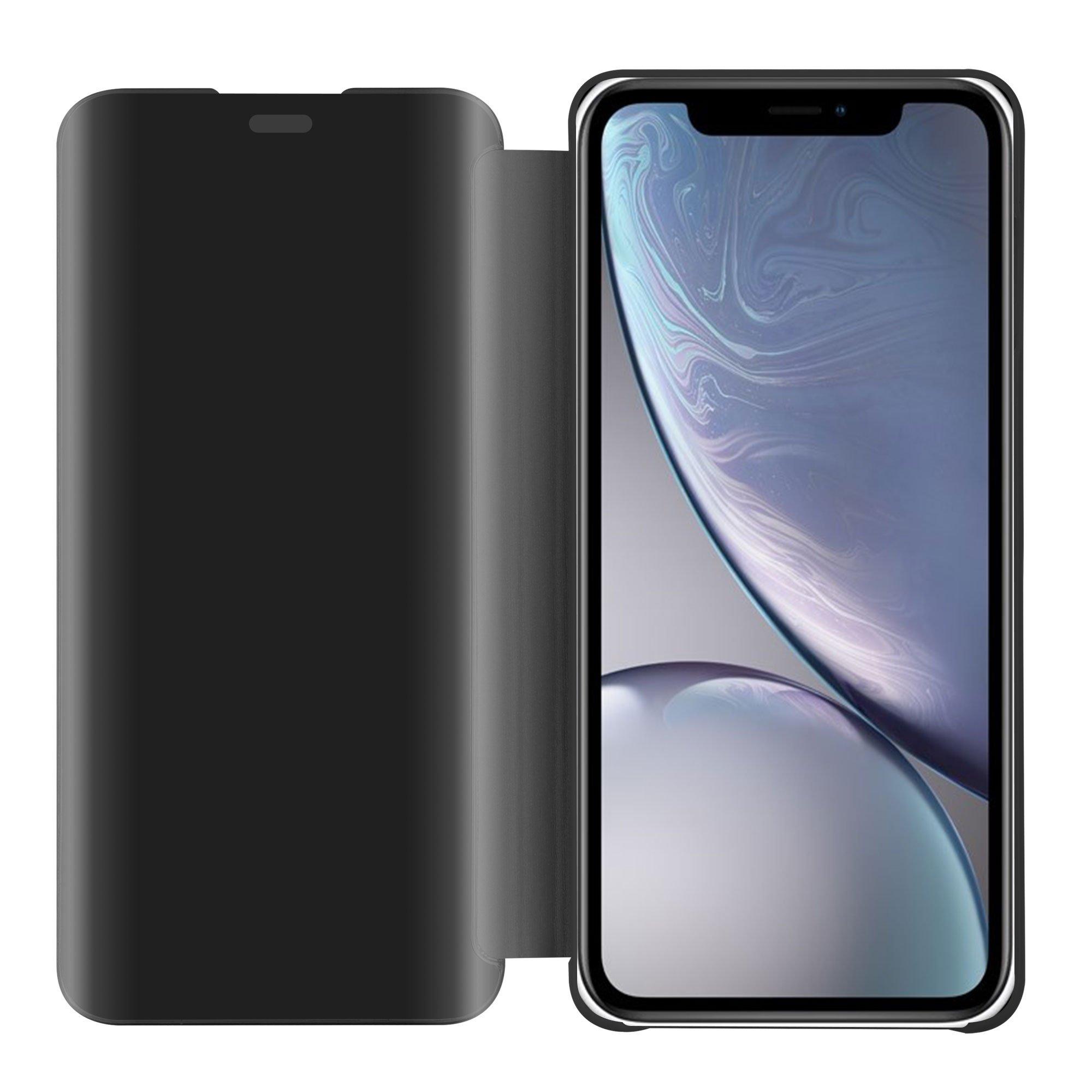 Cadorabo  Housse compatible avec Apple iPhone XR - Clear View étui de protection miroir avec fonction de support Protection à 360 degrés 