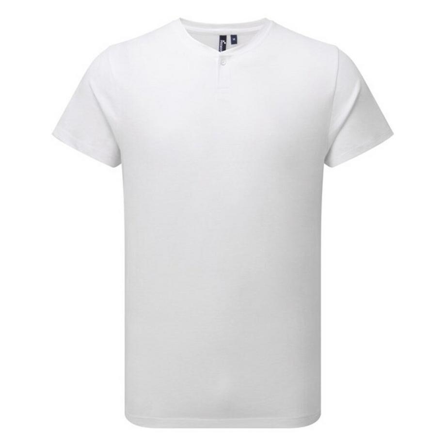 PREMIER Comis T-Shirt Henley Manches Courtes  
