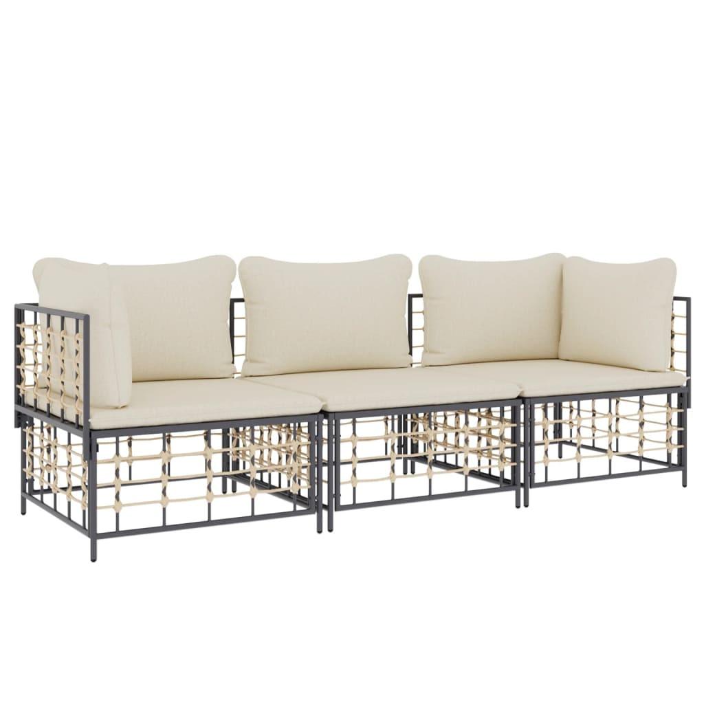 VidaXL Garten lounge set poly-rattan  