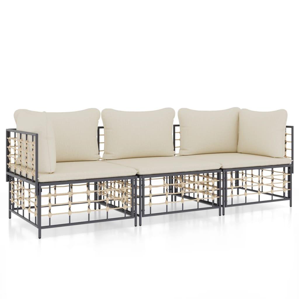 VidaXL Garten lounge set poly-rattan  