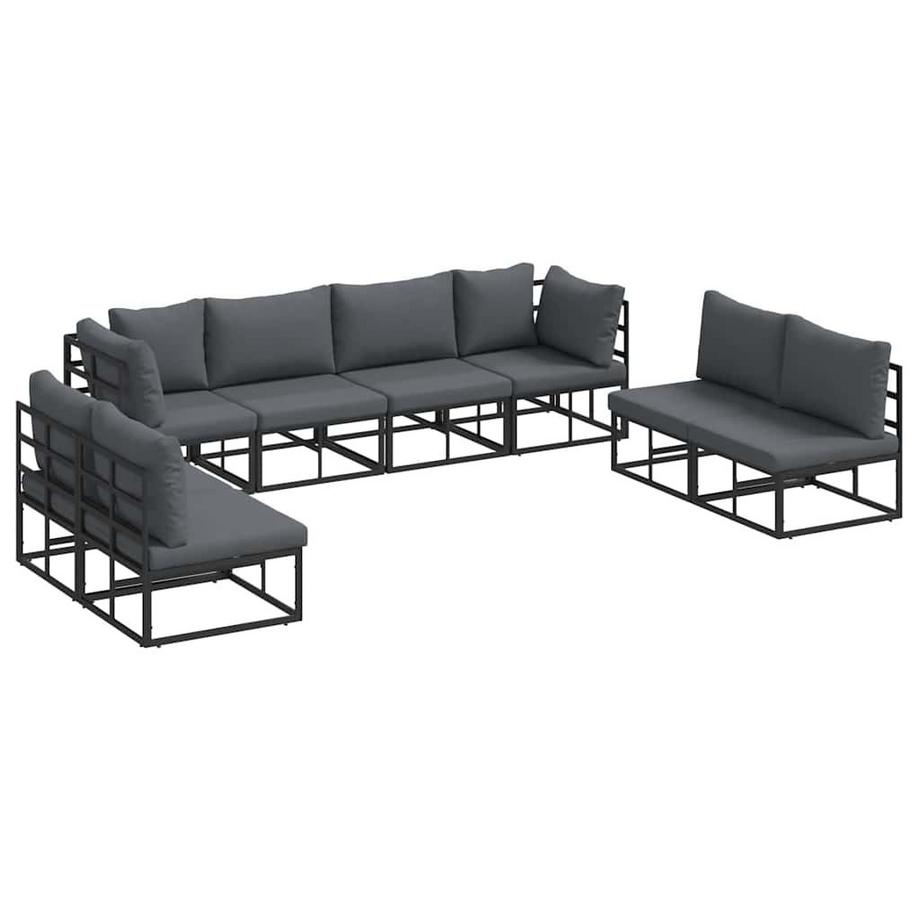 Ensemble de canapé de jardin aluminium