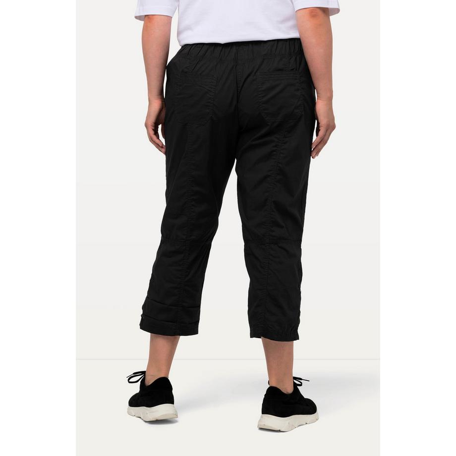 Ulla Popken Pantalon cargo 7/8 avec attaches Taille confortable  