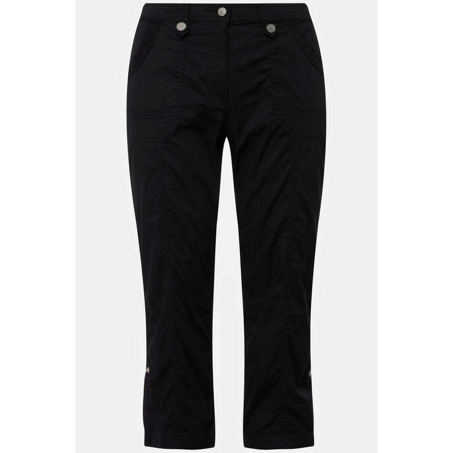 Ulla Popken Pantalon cargo 7/8 avec attaches Taille confortable  
