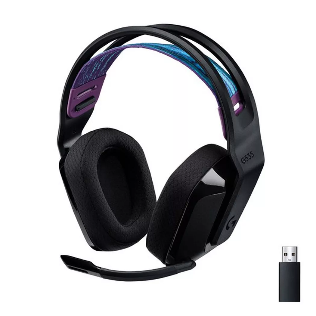 Logitech G - G535 Kopfhörer Kabellos Kopfband Gaming Schwarz, Schwarz