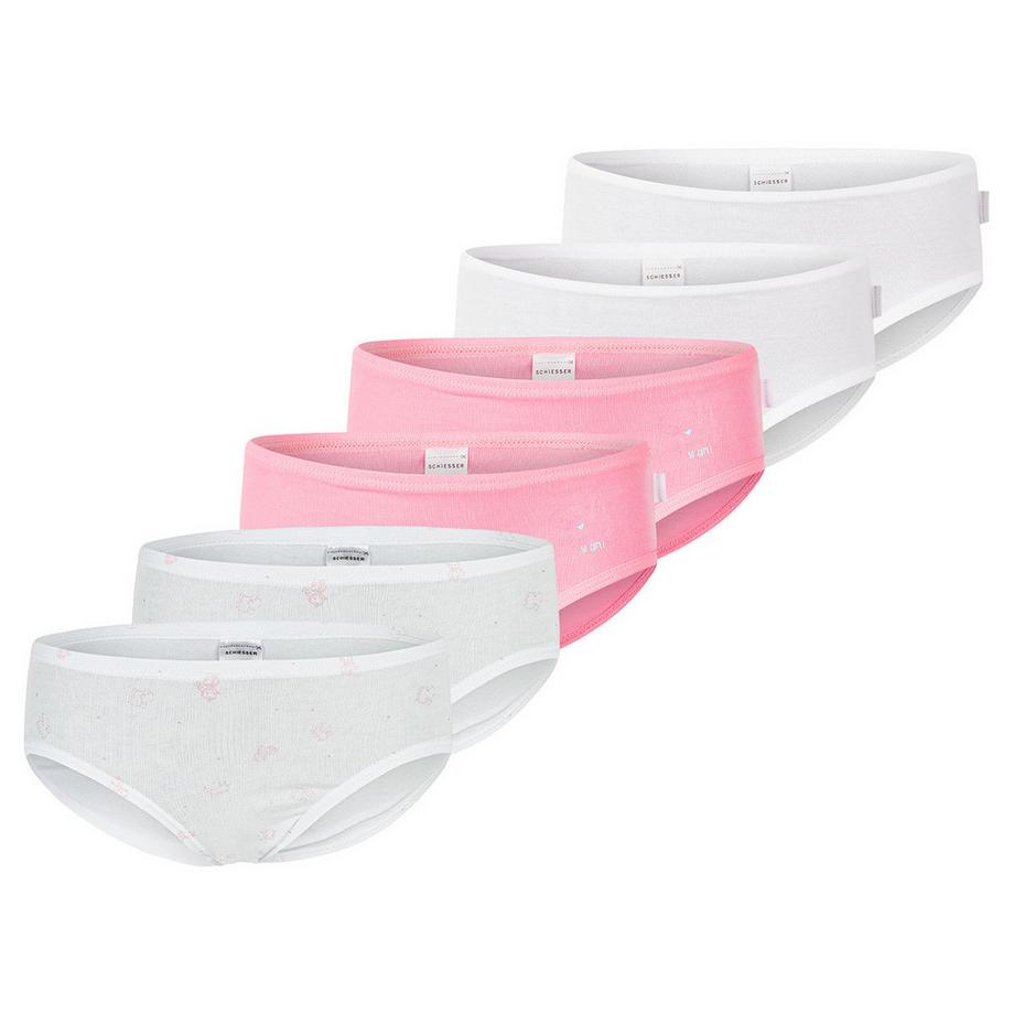 6er Pack Kids Girls Feinripp Organic Cotton - Slips / Unterhosen