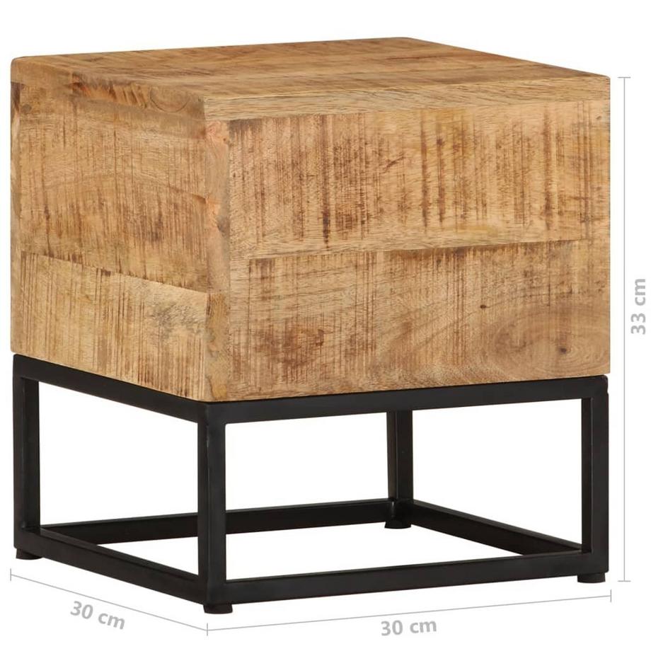 VidaXL Table d'appoint bois  