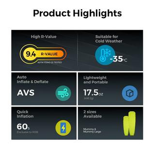 Flextail  TINY AVS R09 Mummy Schlafmatte 
