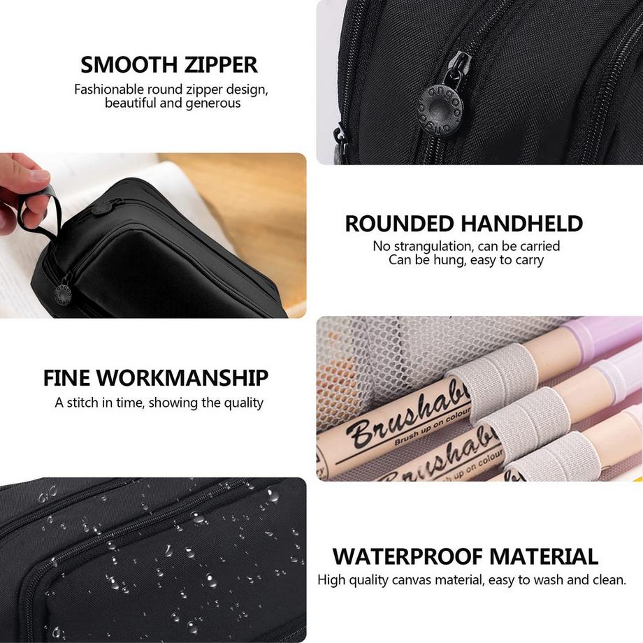 Only-bags.store  Federmäppchen,4 Fächer Federmäppchen,Federmäppchen Teenager,Große Kapazität Federmäppchen 