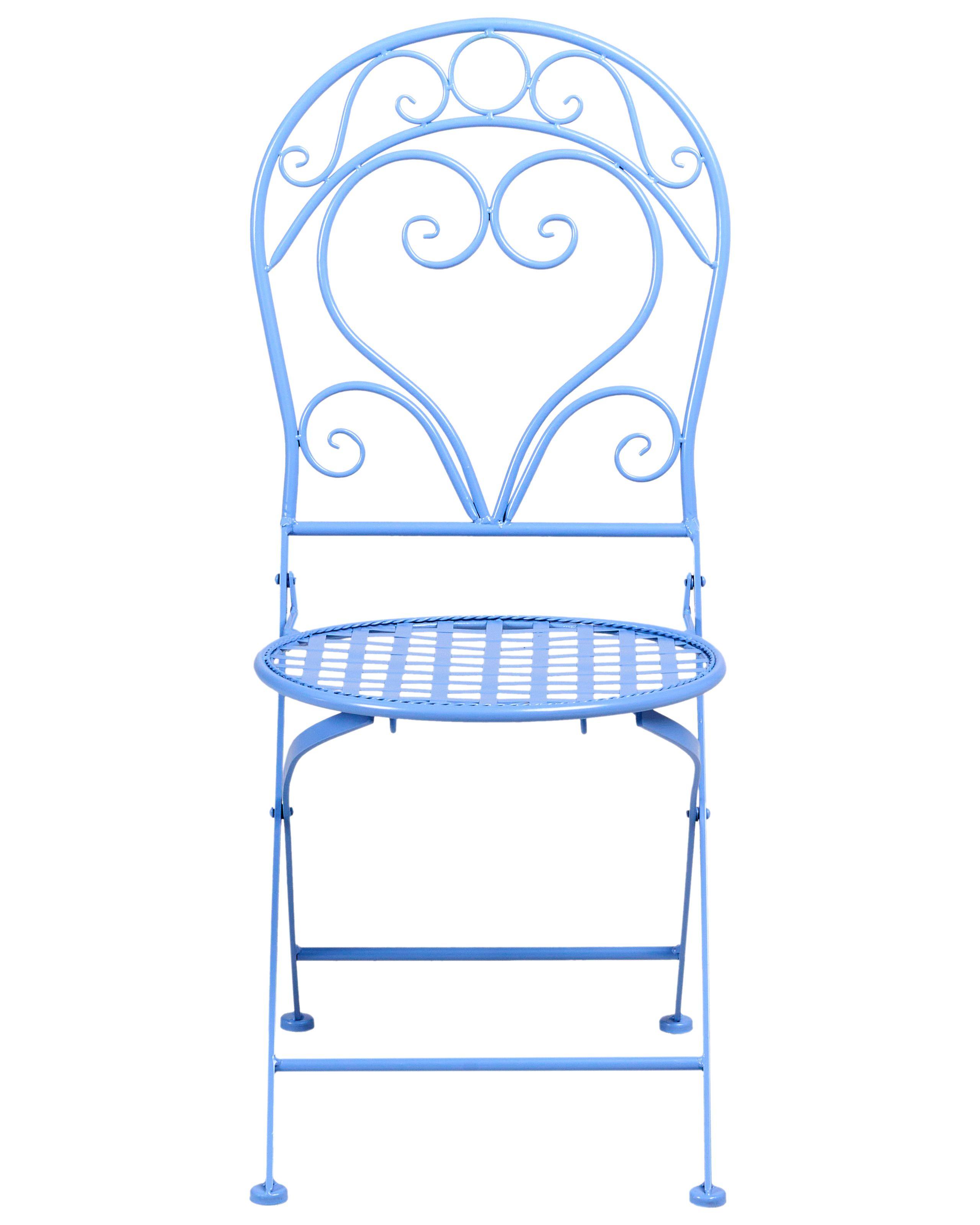 Beliani Set di 2 sedie da giardino en Ferro Retrò ALBINIA  