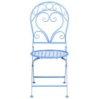 Beliani Set di 2 sedie da giardino en Ferro Retrò ALBINIA  