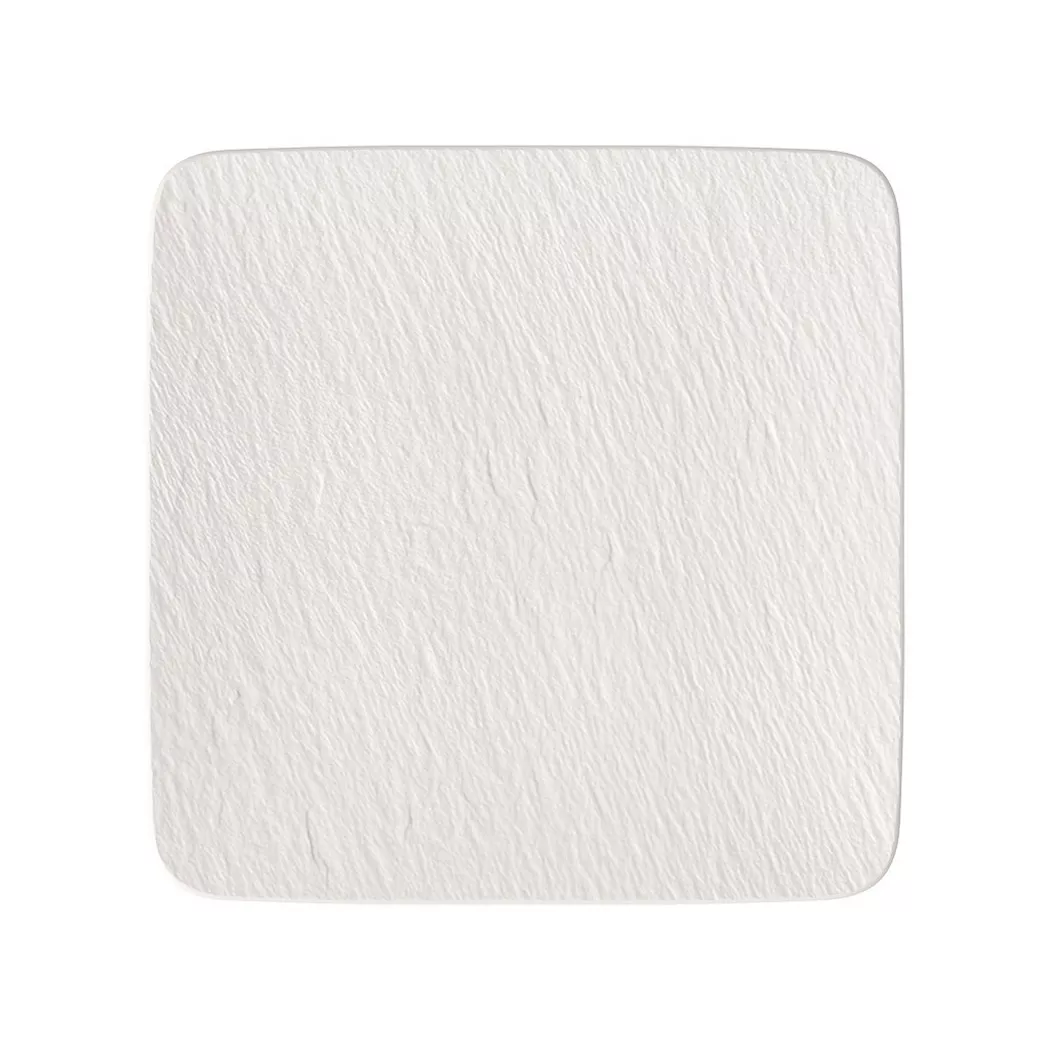 Villeroy & Boch Manufacture Rock Blanc Square Serving Plate/Gourmet Plate