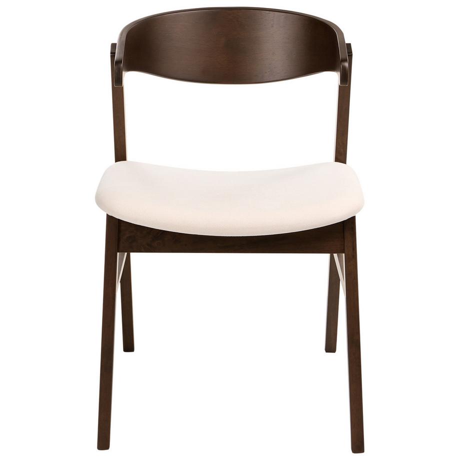 Beliani Set di 2 sedie da pranzo en Tessuto Classico LILLY  