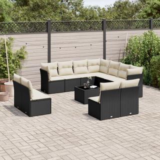 VidaXL set divano da giardino Polirattan  